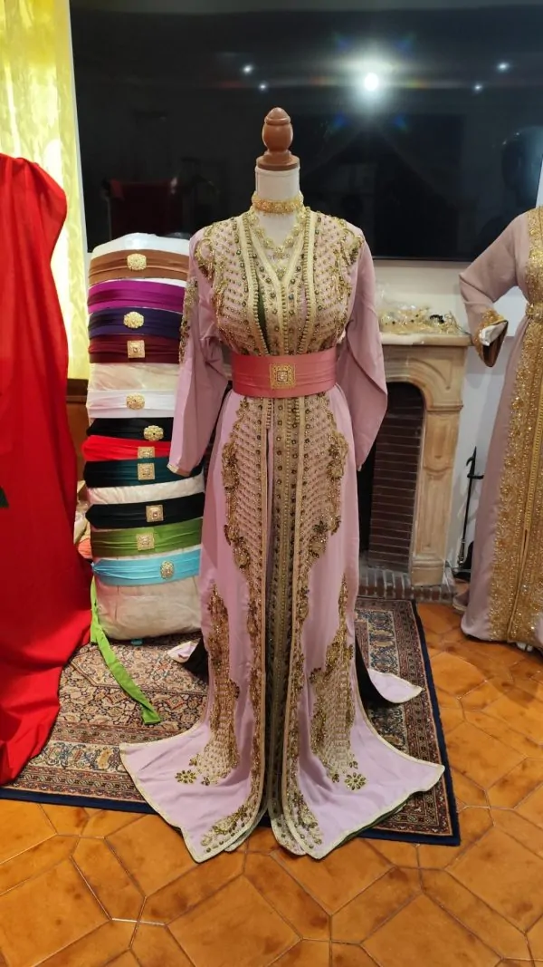 Neuer gefütterter marokkanischer Kaftan – zweiteilige Takchita — photo 8
