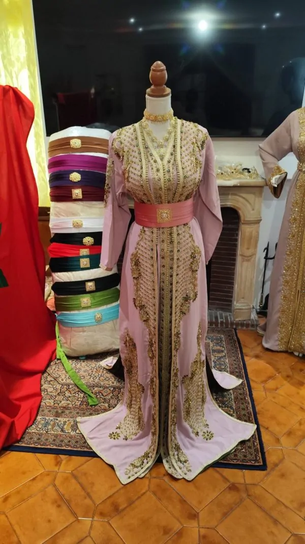Neuer gefütterter marokkanischer Kaftan – zweiteilige Takchita — photo 7