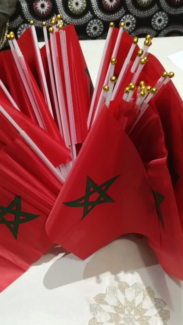 Small Moroccan flag in fabric
