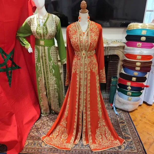 Neuer marokkanischer Kaftan – zweiteilige Takchita