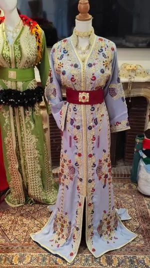 قفطان مغربي جديد مبطن