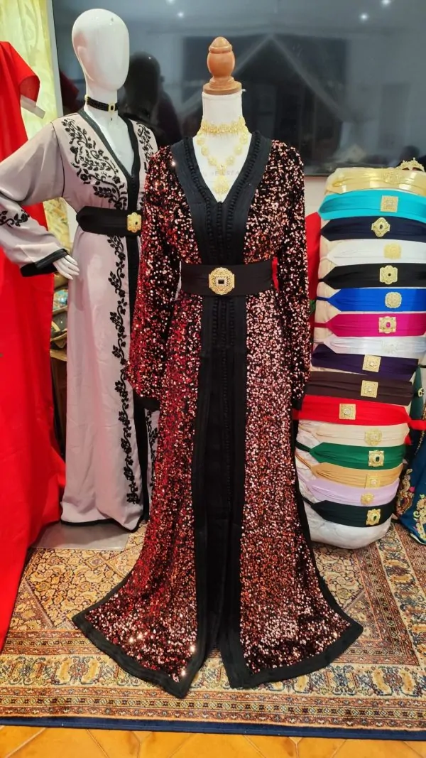 caftan marocain neuf doublé grand taille — photo 8