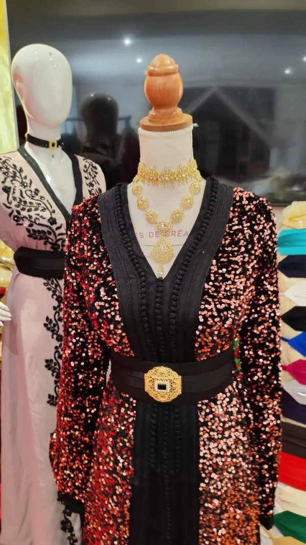 caftan marocain neuf doublé grand taille — photo 3