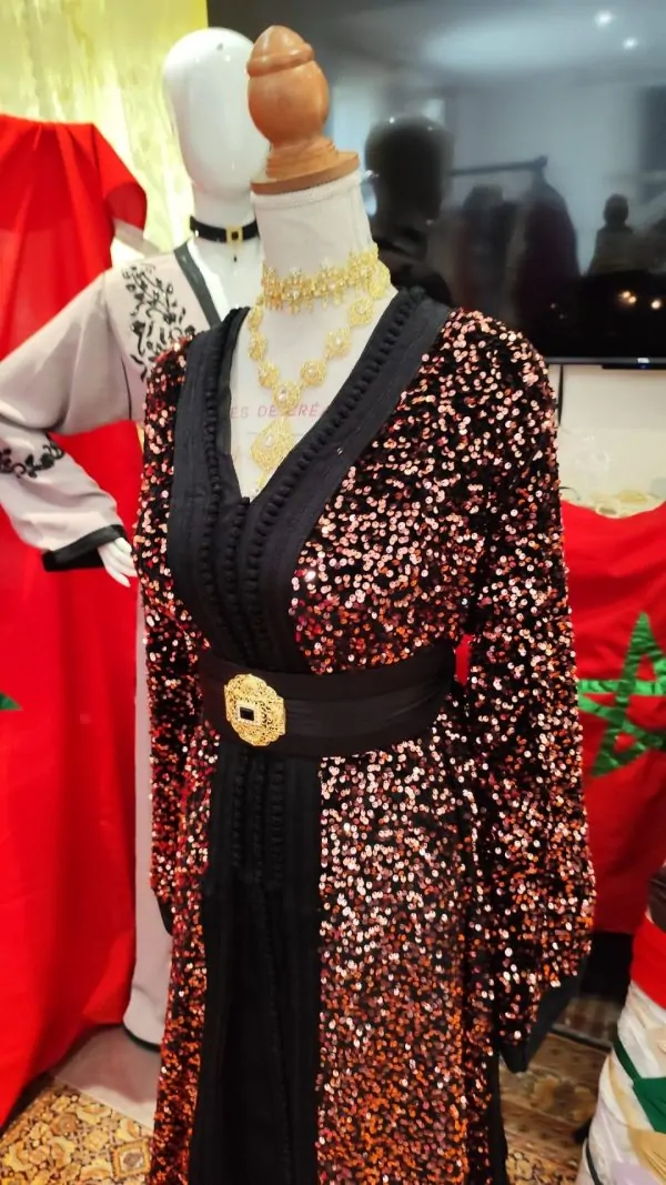 caftan marocain neuf doublé grand taille — photo 4