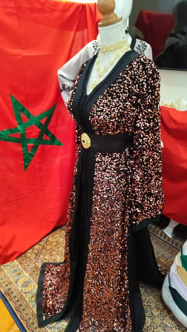 caftan marocain neuf doublé grand taille — photo 2