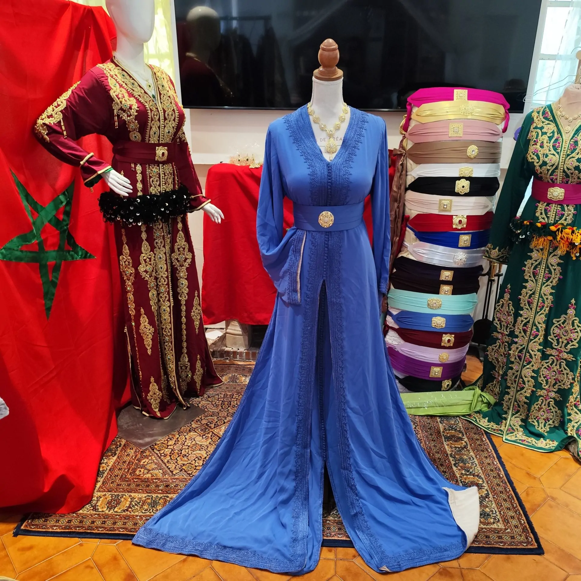 caftan marocain d occasion doublé