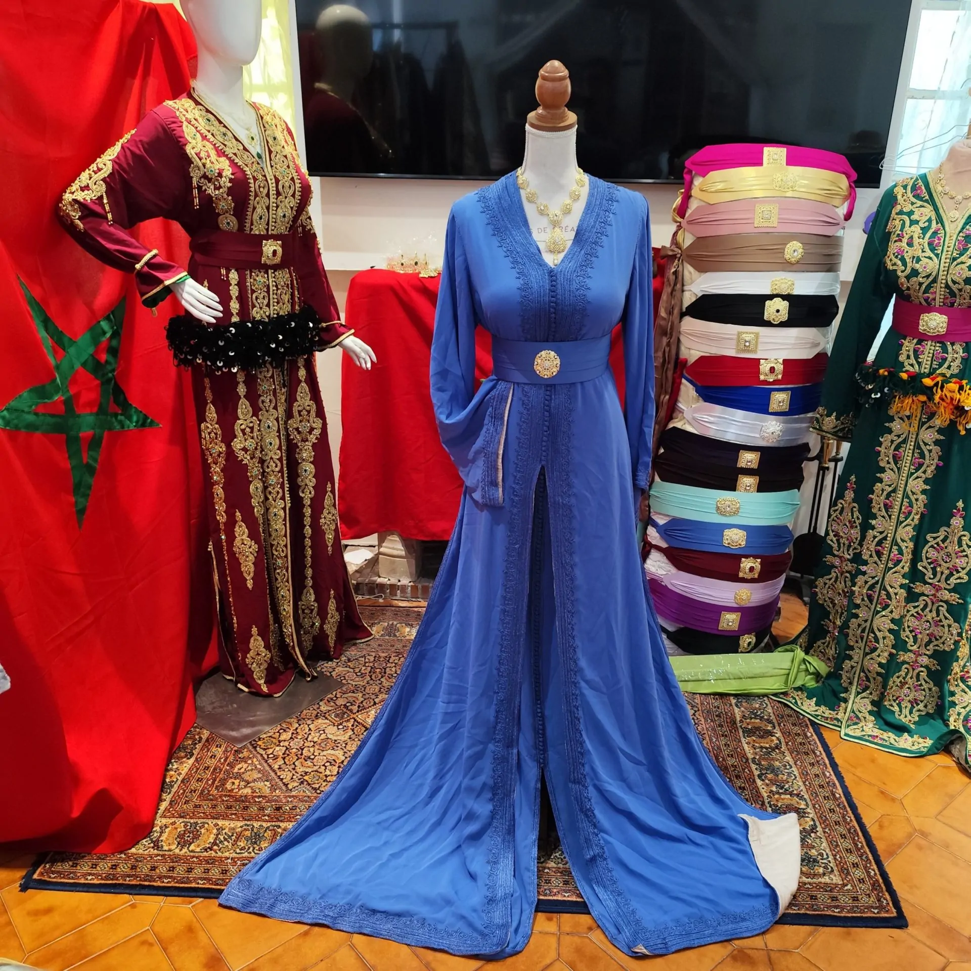 caftan marocain d occasion doublé – Image 10