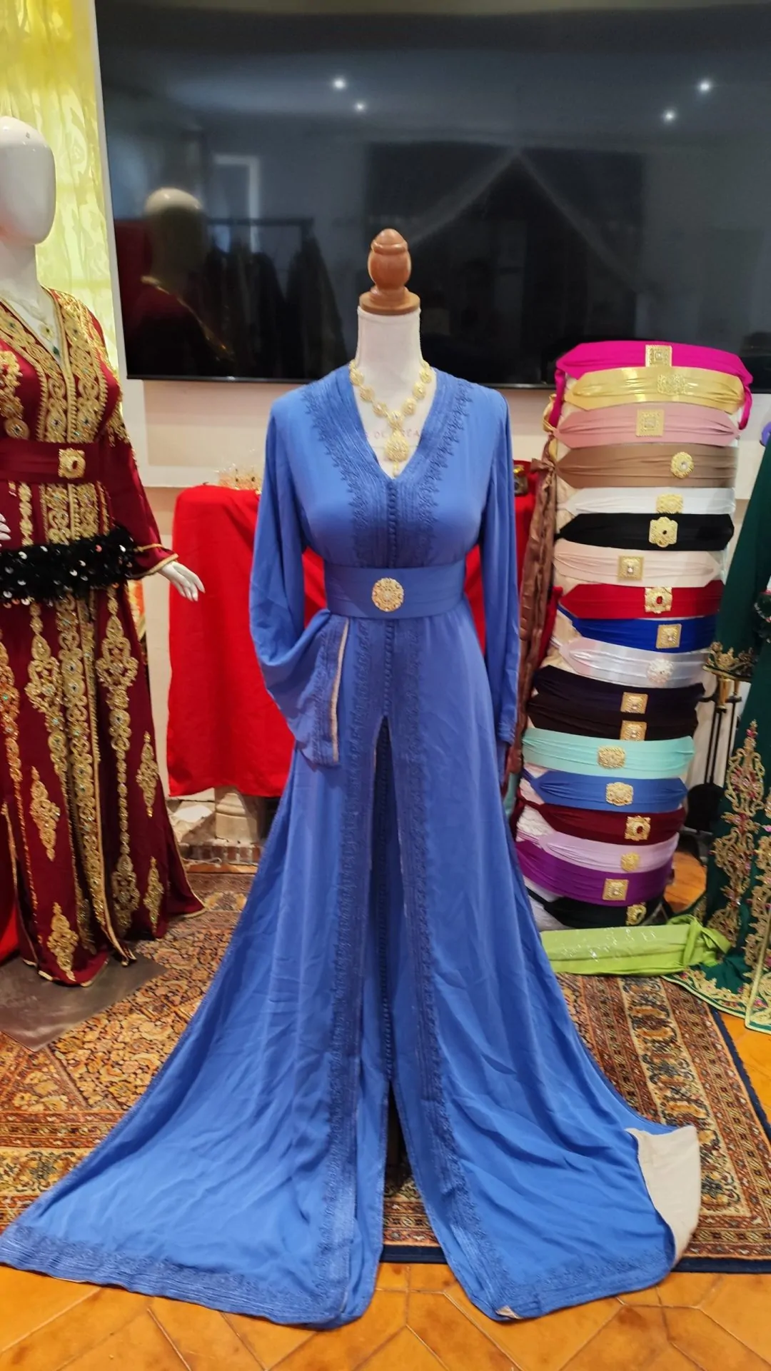 caftan marocain d occasion doublé – Image 13