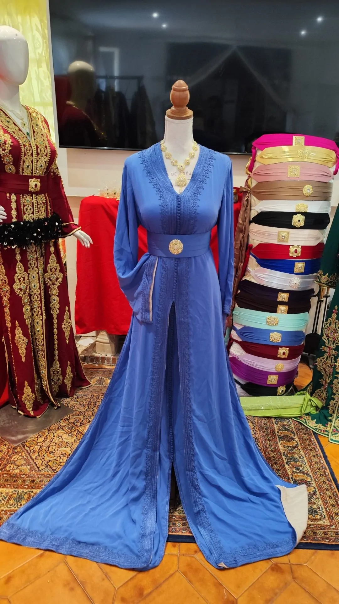 caftan marocain d occasion doublé – Image 11