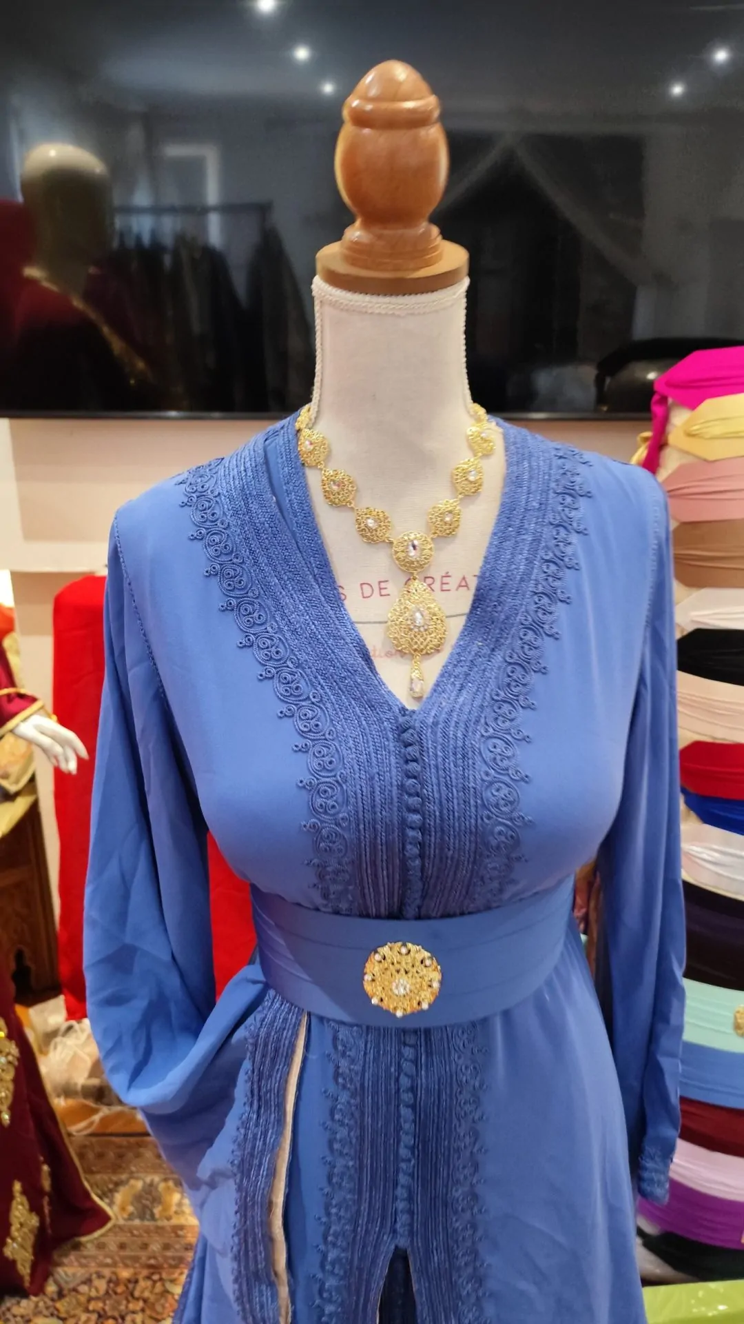 caftan marocain d occasion doublé – Image 3
