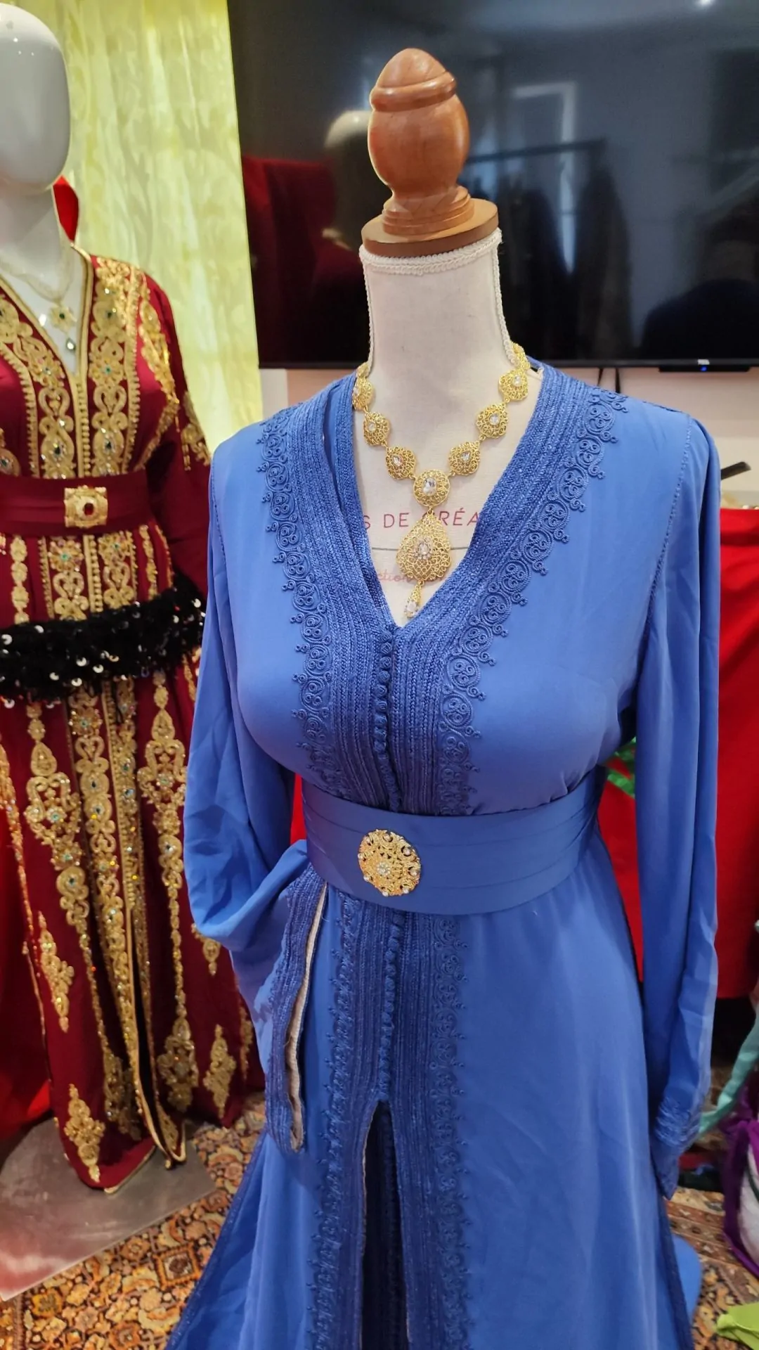 caftan marocain d occasion doublé – Image 12