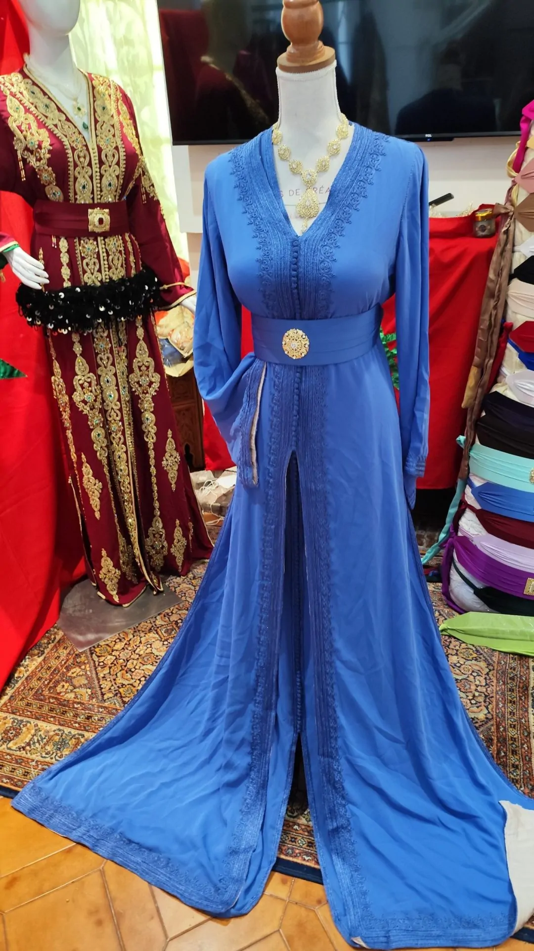caftan marocain d occasion doublé – Image 7