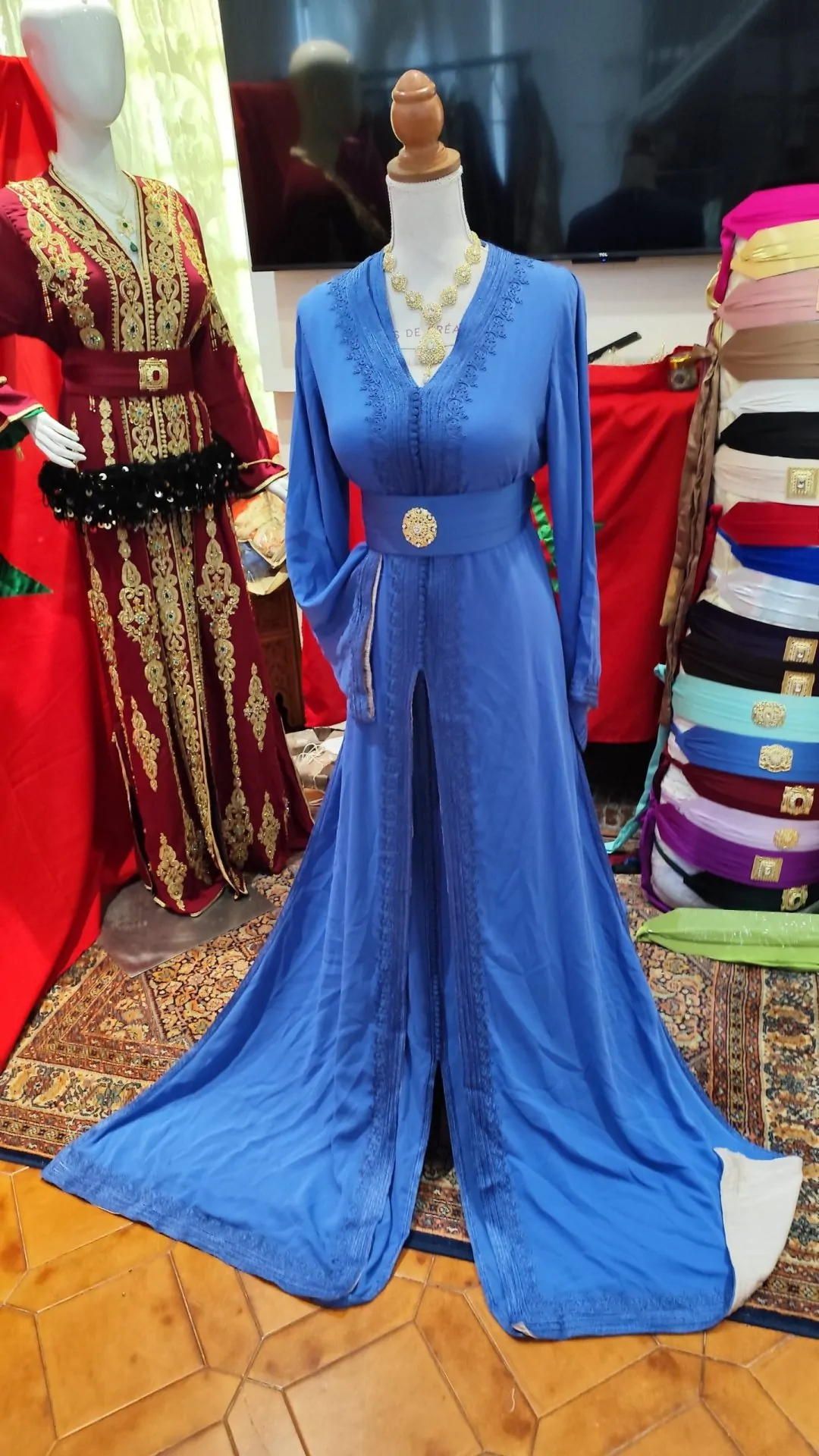 caftan marocain d occasion doublé – Image 8