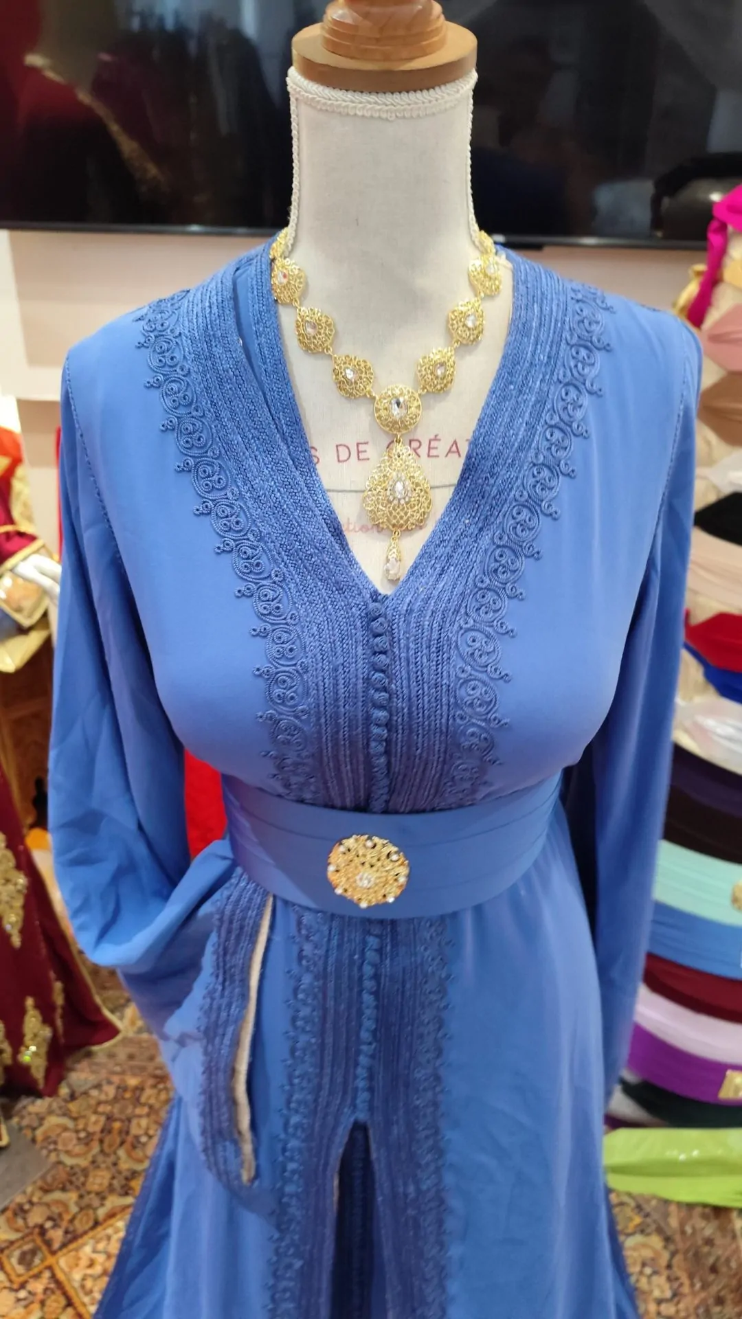caftan marocain d occasion doublé – Image 5