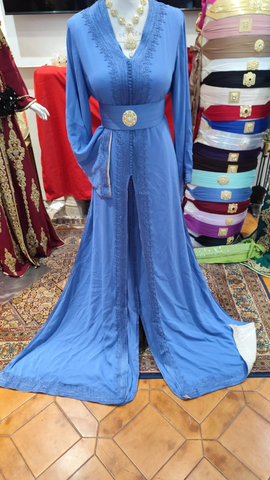 caftan marocain d occasion doublé – Image 9