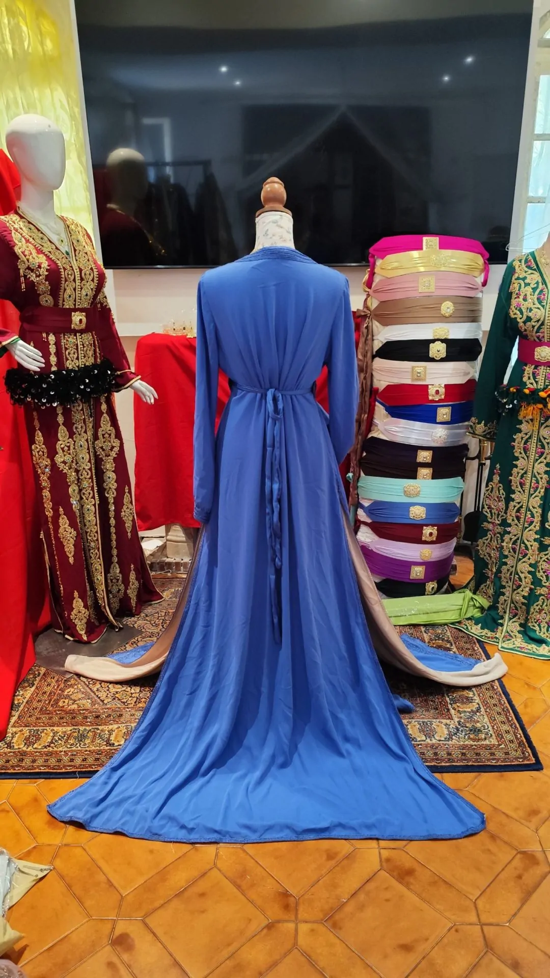 caftan marocain d occasion doublé – Image 4