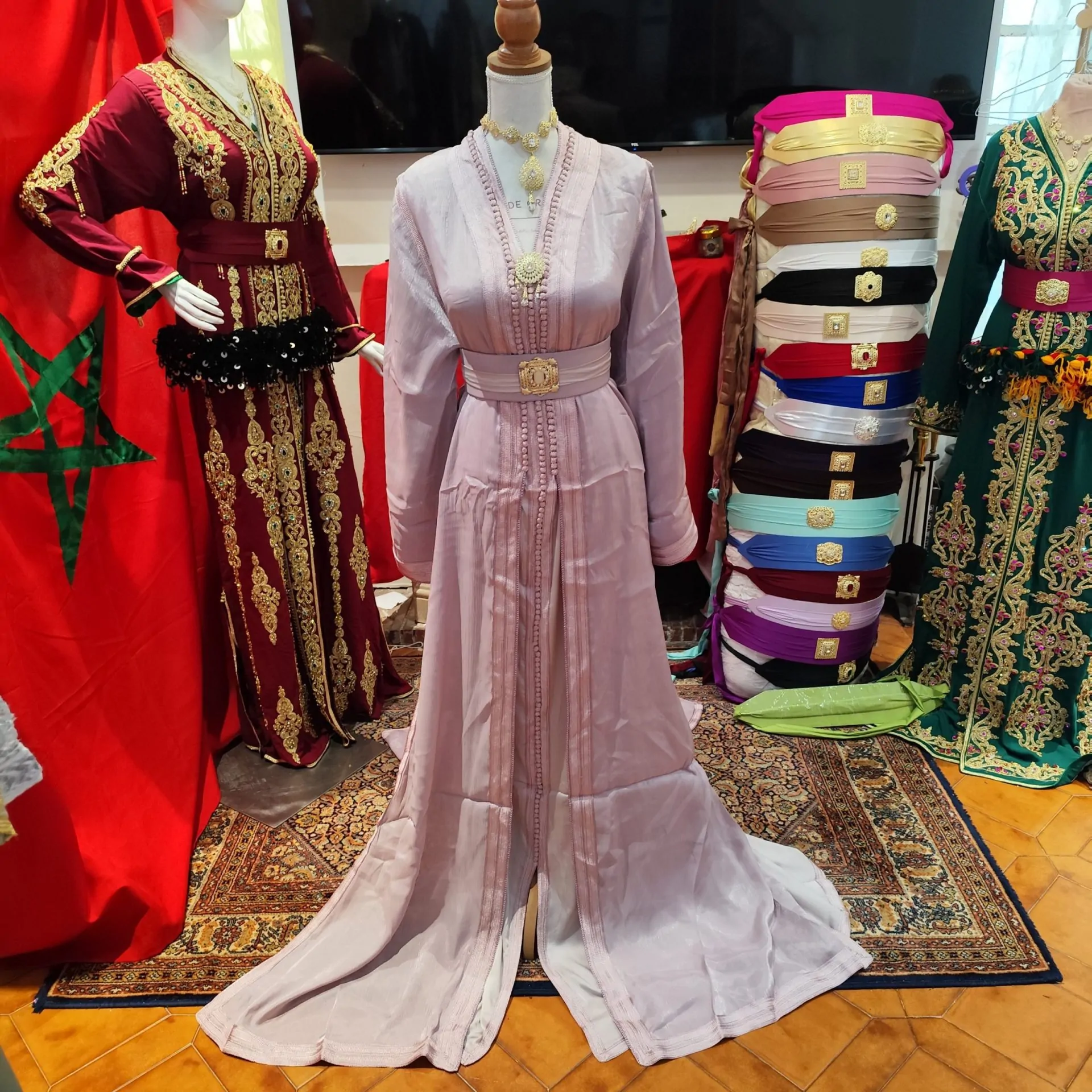 caftan marocain neuf avec ceinture – Image 9