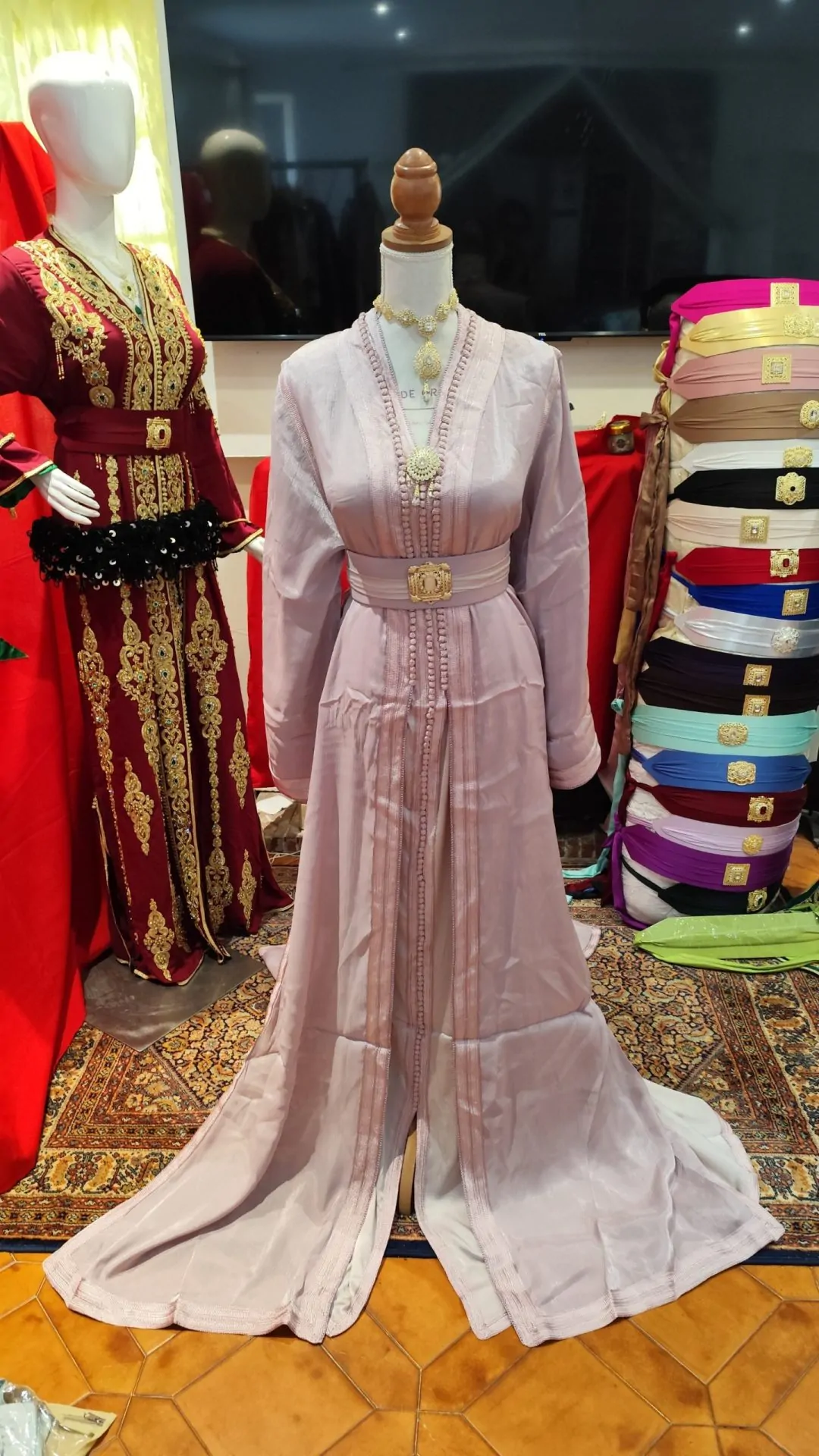 caftan marocain neuf avec ceinture – Image 8