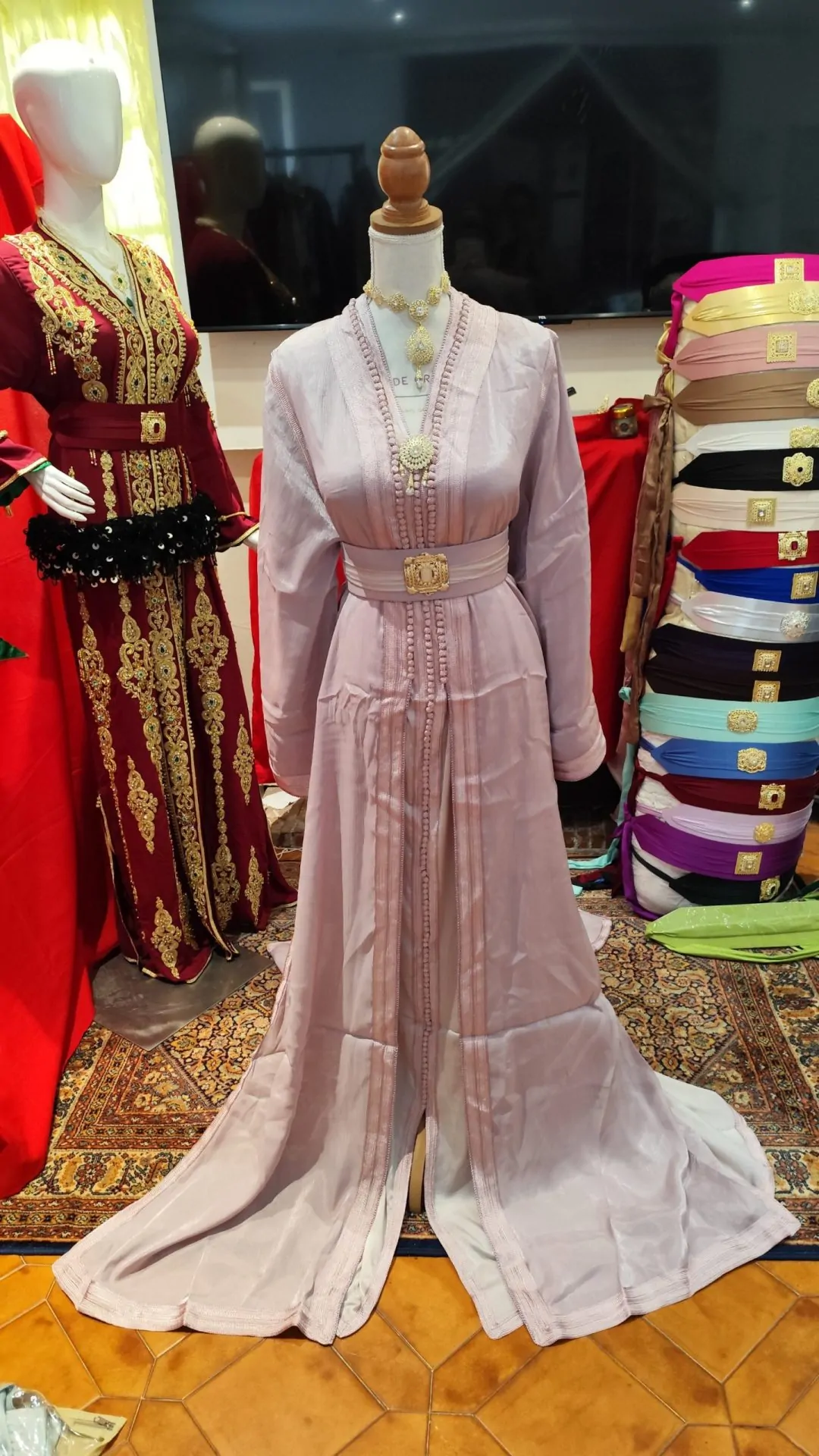 caftan marocain neuf avec ceinture – Image 6