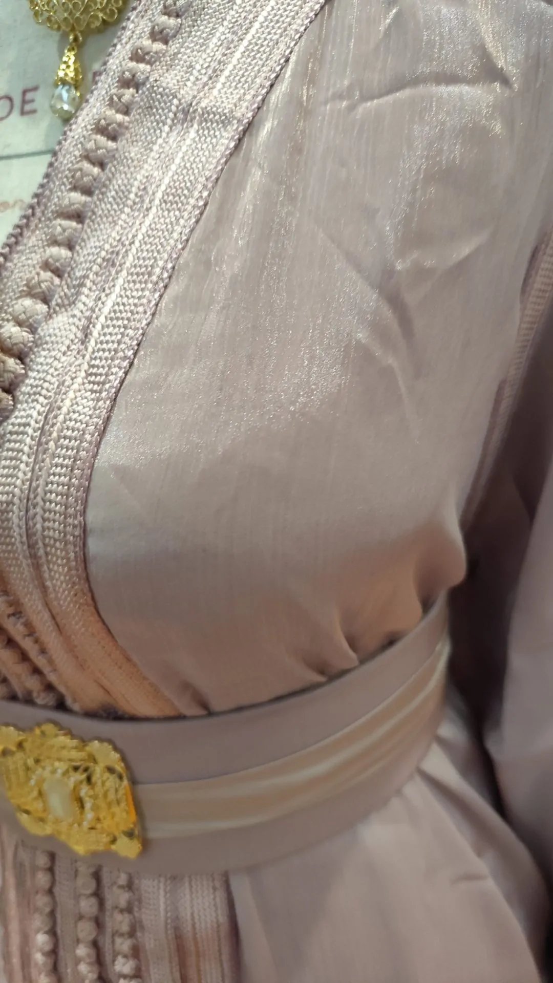 caftan marocain neuf avec ceinture – Image 2