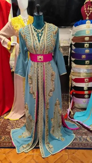 Neuer marokkanischer Kaftan – zweiteilige Takchita