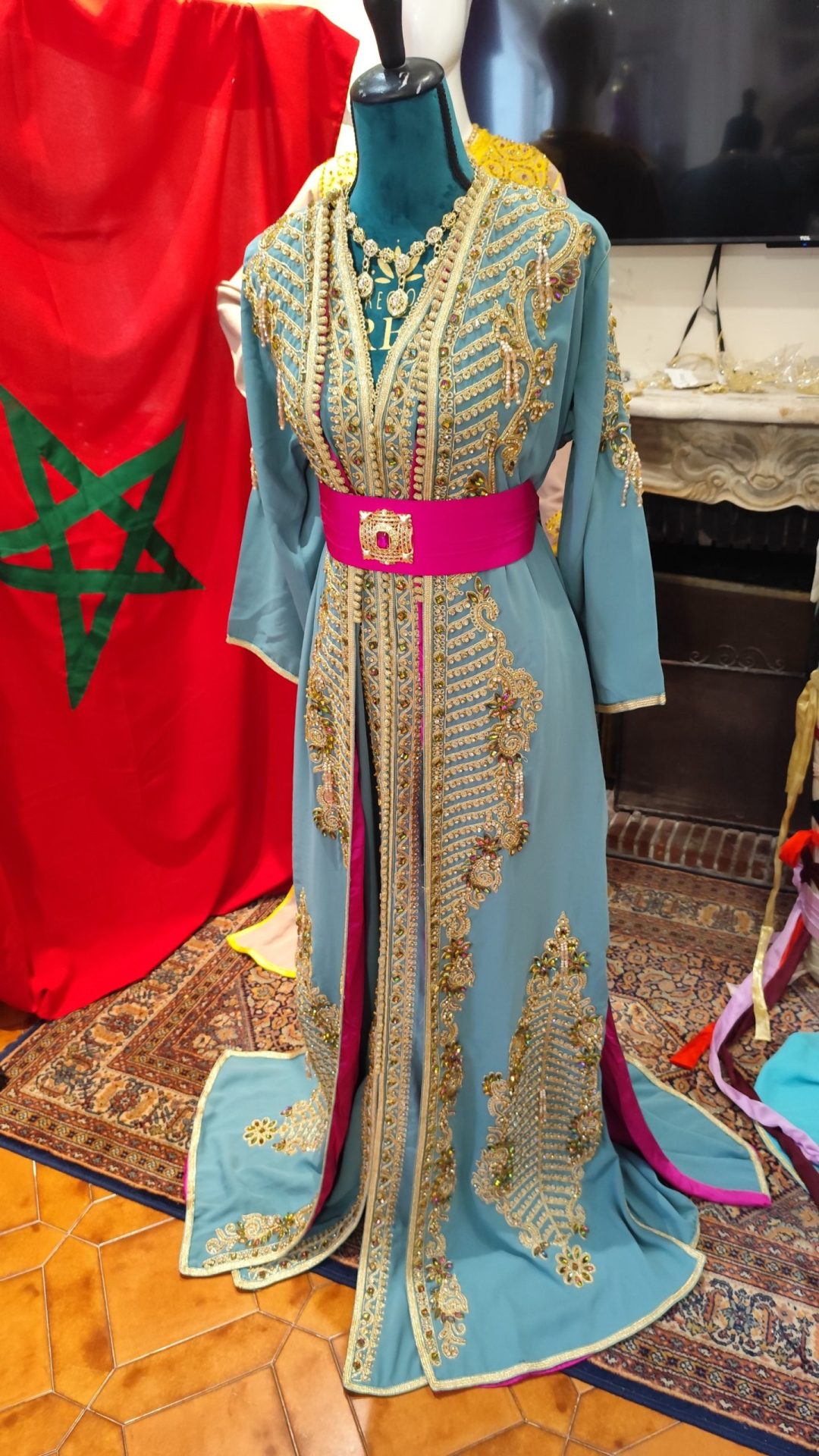 caftan marocain neuf takchita deux Pieces – Image 9