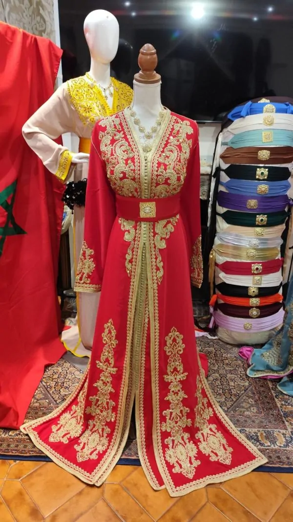 Caftán marroquí nuevo, talla grande – takchita de dos piezas — photo 4