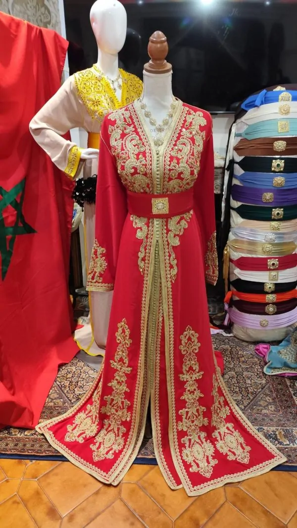 Caftán marroquí nuevo, talla grande – takchita de dos piezas — photo 9