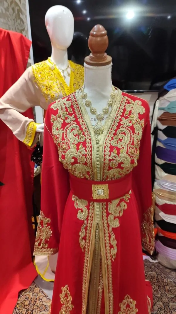Caftán marroquí nuevo, talla grande – takchita de dos piezas — photo 6