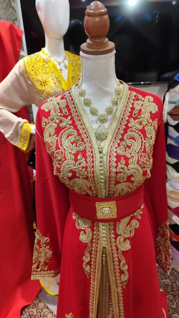 Caftán marroquí nuevo, talla grande – takchita de dos piezas — photo 2