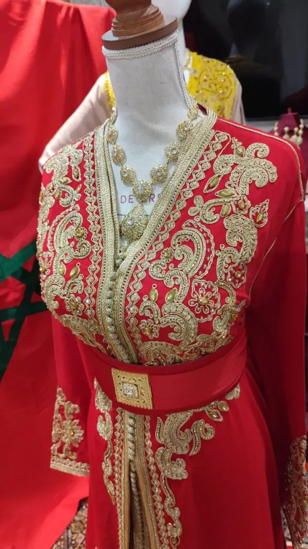 Caftán marroquí nuevo, talla grande – takchita de dos piezas — photo 13