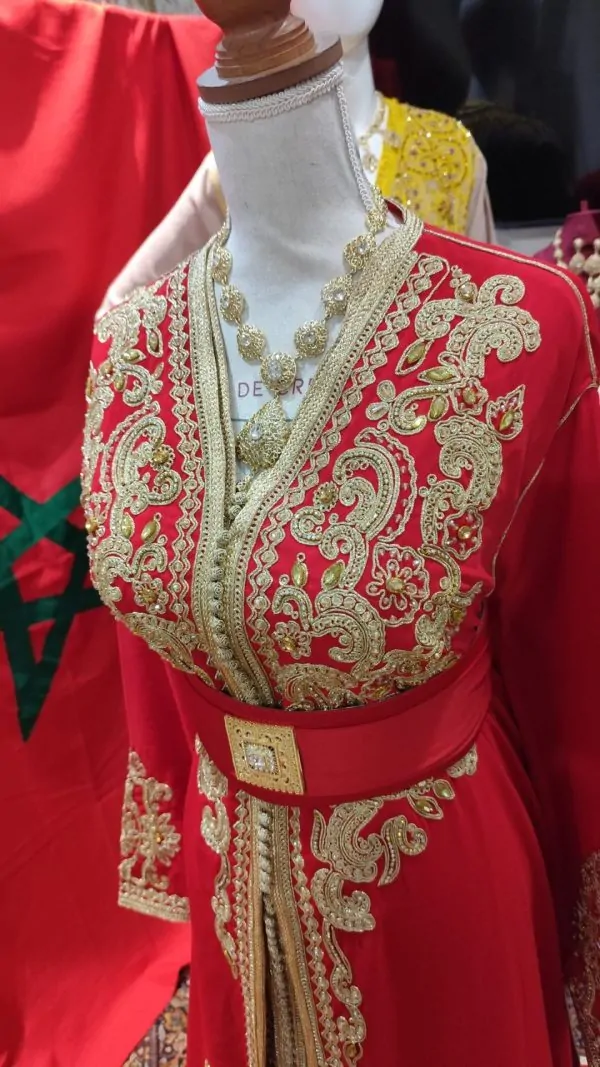 Caftán marroquí nuevo, talla grande – takchita de dos piezas — photo 5