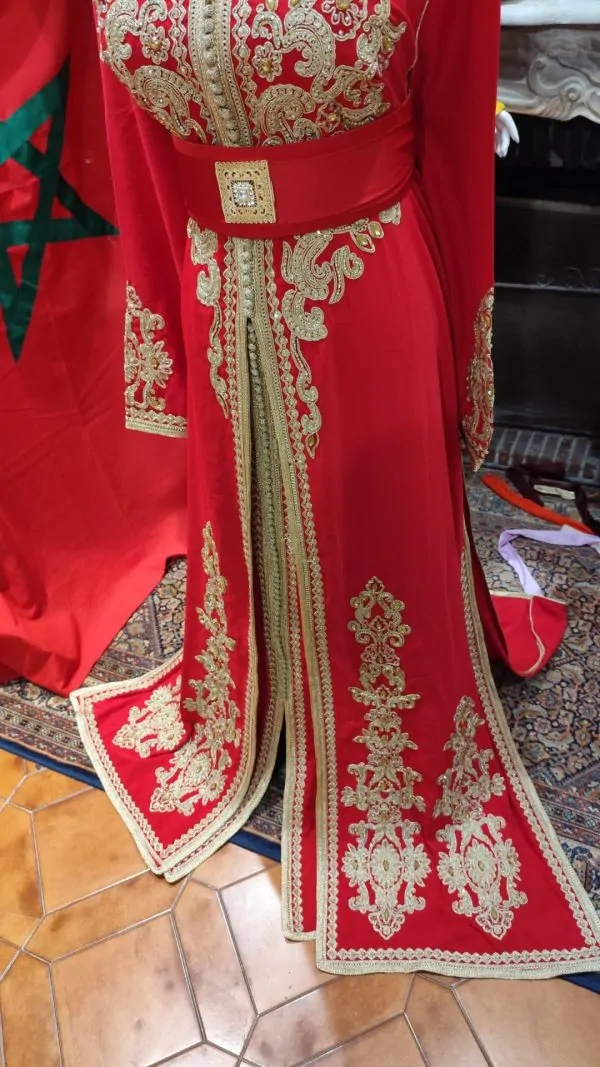 Caftán marroquí nuevo, talla grande – takchita de dos piezas — photo 12