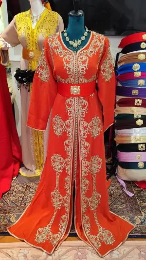 New Moroccan caftan, two pieces