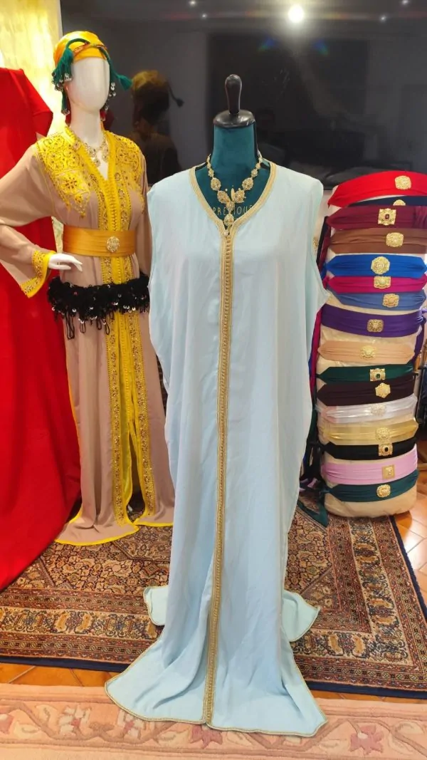 Caftano marocchino usato foderato, taglia forte — photo 4