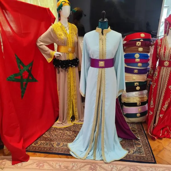 Caftano marocchino usato foderato, taglia forte