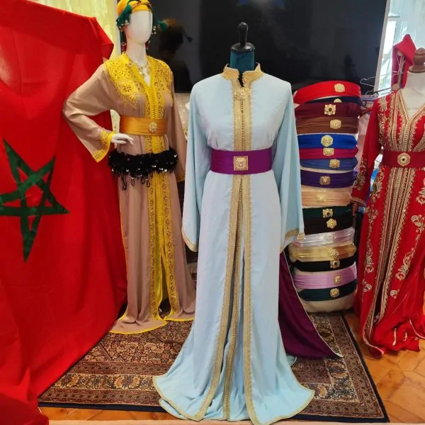Caftano marocchino usato foderato, taglia forte — photo 8