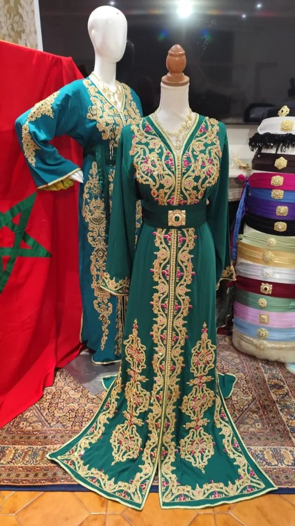 قفطان مغربي جديد مبطن