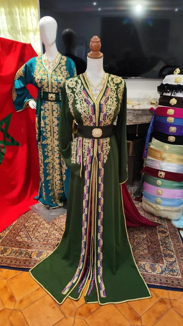 caftan marocain neuf doublé _ takchita deux pieces — photo 2