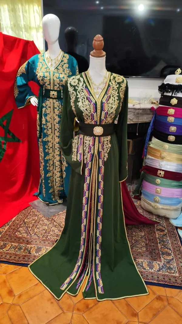 caftan marocain neuf doublé _ takchita deux pieces — photo 6