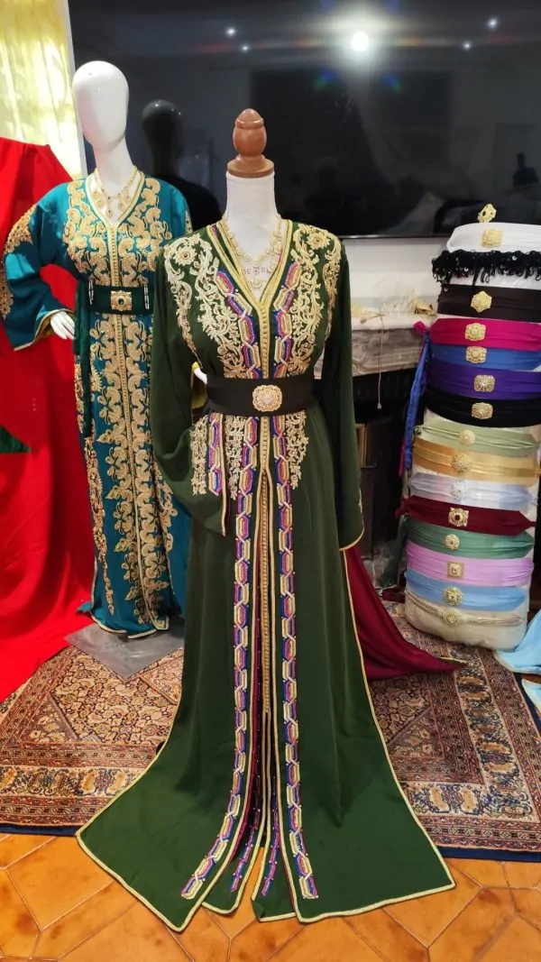 caftan marocain neuf doublé _ takchita deux pieces — photo 3