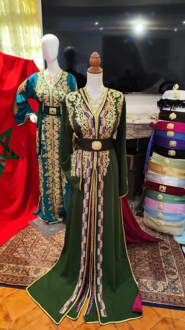 caftan marocain neuf doublé _ takchita deux pieces — photo 15