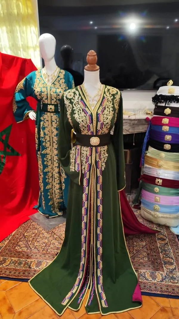 caftan marocain neuf doublé _ takchita deux pieces — photo 13