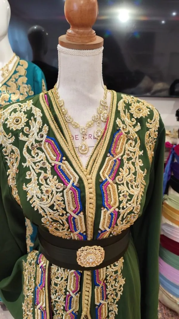 caftan marocain neuf doublé _ takchita deux pieces — photo 11