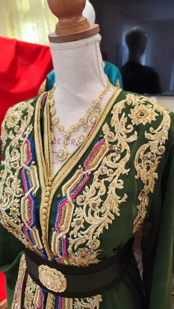 caftan marocain neuf doublé _ takchita deux pieces — photo 14