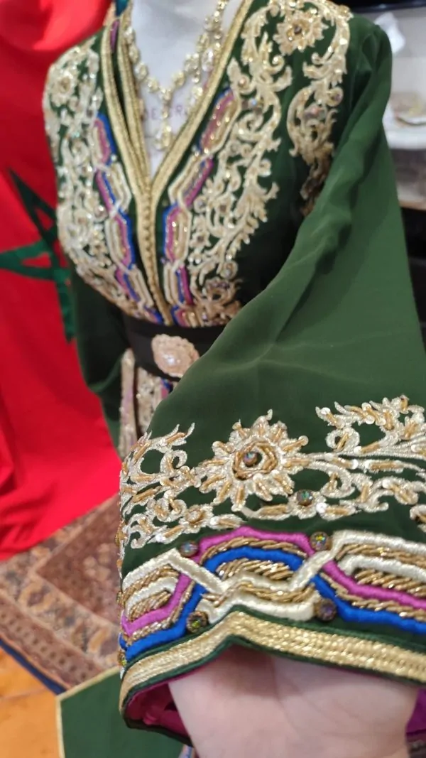caftan marocain neuf doublé _ takchita deux pieces — photo 7