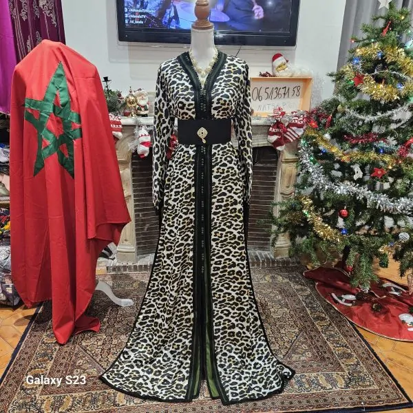 قفطان مغربي جديد مبطن
