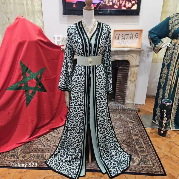 قفطان مغربي جديد مبطن