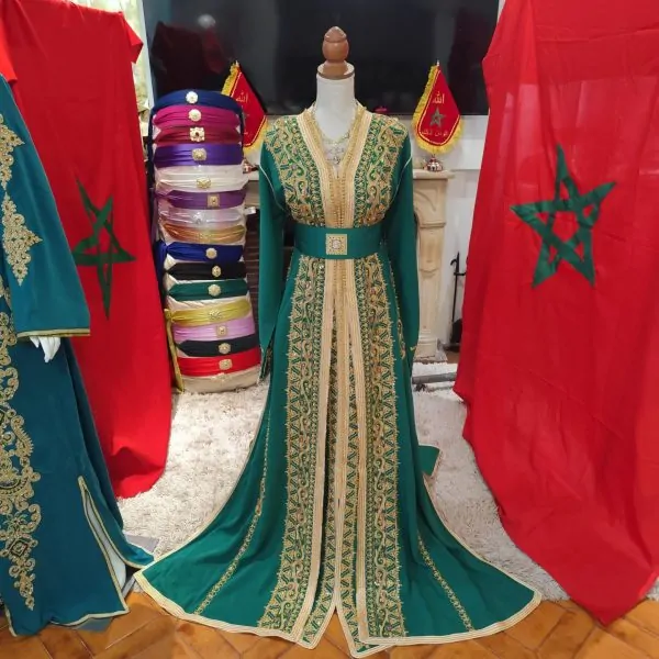 قفطان مغربي جديد مبطن