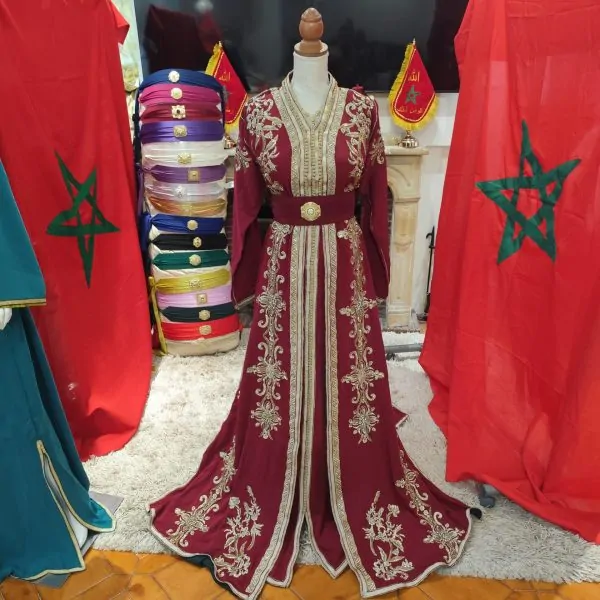 قفطان مغربي جديد مبطن